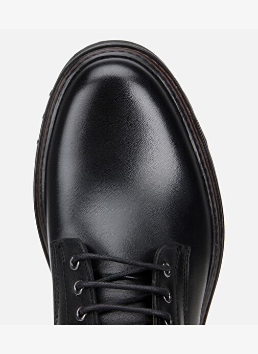 Erkek Deri Siyah Fermuarlı Kalın Tabanlı Casual Bot 02BOH312250A100 - Görsel 6