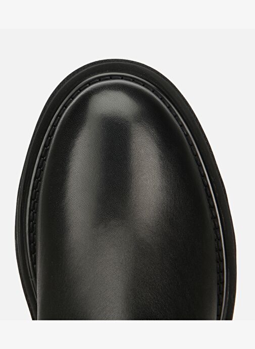 Erkek Deri Kahverengi Lastik Detaylı Chelsea Bot 02BOH314170A100 - Görsel 6