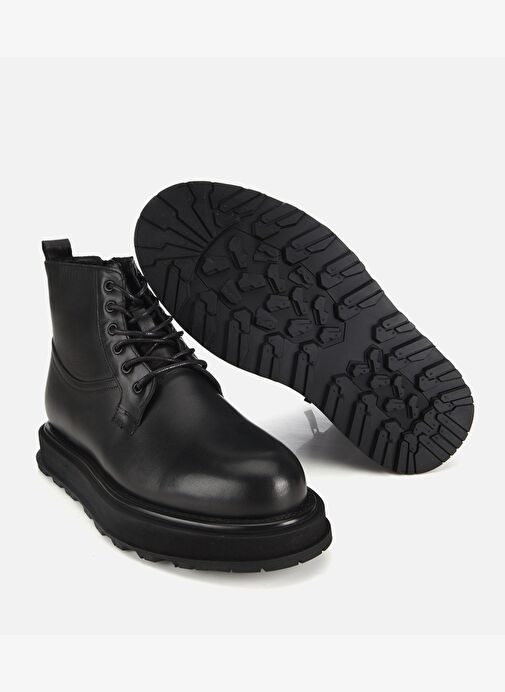 Hotiç Hotiç Erkek Deri Siyah Hafif Tabanlı Yüksek Tabanlı Casual Bot 02BOH314180A100 | Boyner Siyah - 7. görsel