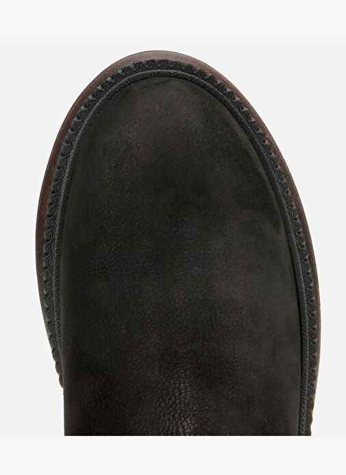 Erkek Nubuk Deri Siyah Lastik Detaylı Chelsea Bot 02BOH314200A100 - Görsel 6