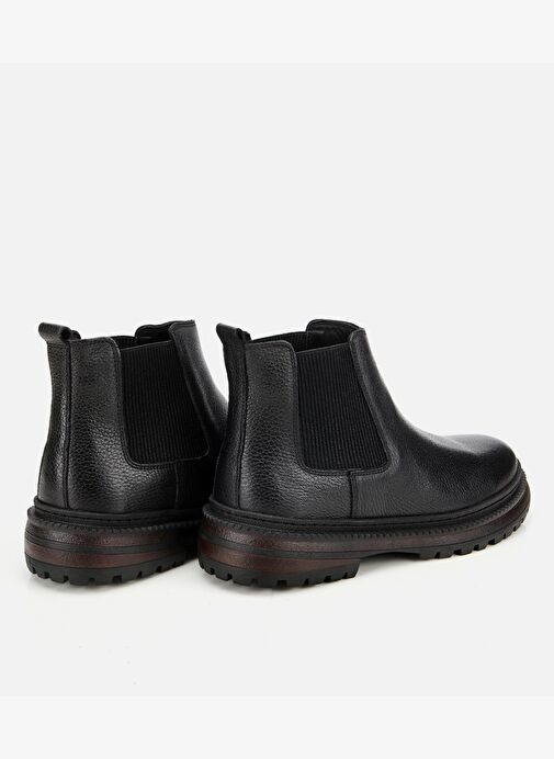 Erkek Deri Siyah Lastik Detaylı Chelsea Bot 02BOH314210A100 - Görsel 5