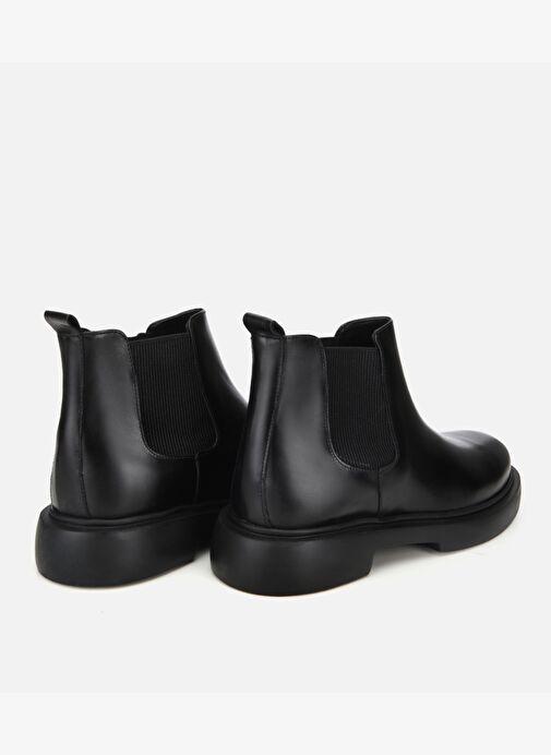 Erkek Deri Siyah Lastik Detaylı Chelsea Bot 02BOH318040A100 - Görsel 5
