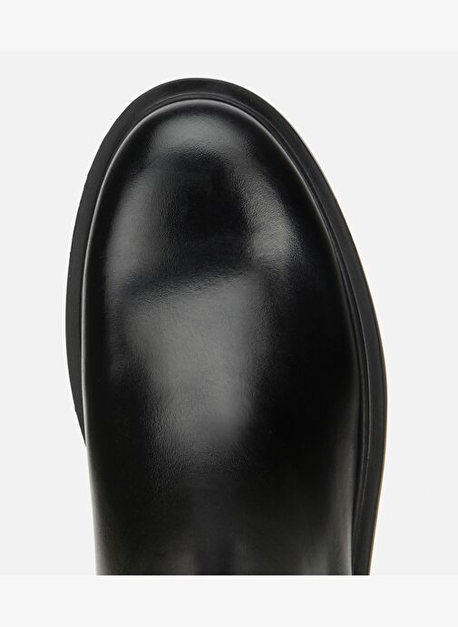 Erkek Deri Siyah Lastik Detaylı Chelsea Bot 02BOH318040A100 - Görsel 6