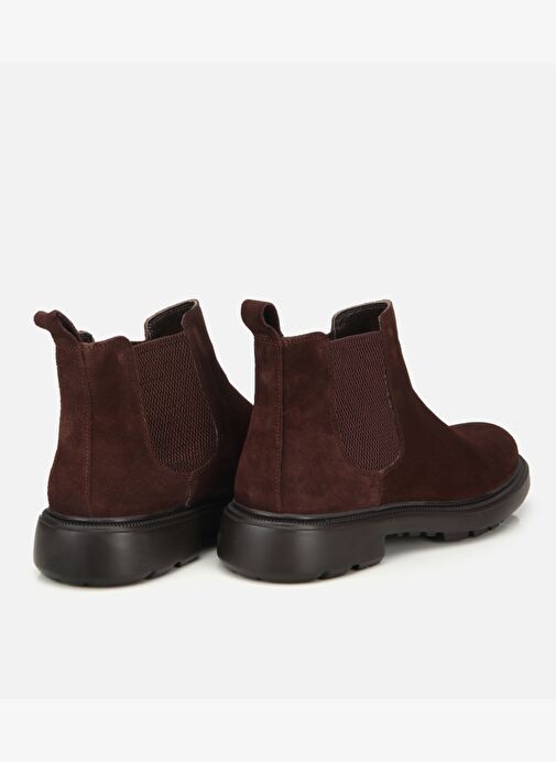 Erkek Deri Kahverengi Lastik Detaylı Chelsea Bot 02BOH318160A480 - Görsel 5
