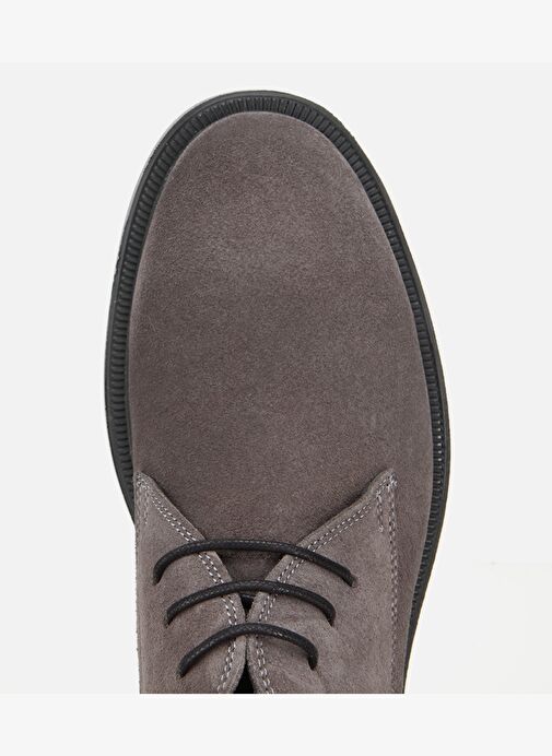 Erkek Süet Deri Gri Bağcık Detaylı Chelsea Bot 02BOH318170A250 - Görsel 6