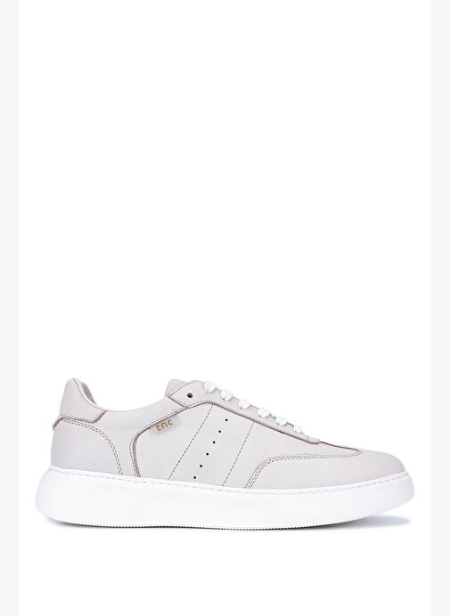 Tamer Tanca Erkek Hakiki Deri Bej Sneakers & Spor Ayakkabı - Görsel 2