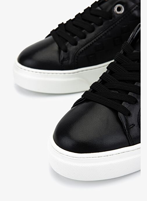 Valmenti Kadın Hakiki Deri Siyah Sneakers & Spor Ayakkabı - Görsel 4