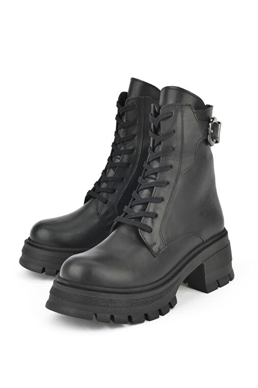 Ziya, Kadın Hakiki Deri Bot 143359Z616 Siyah - Görsel 5