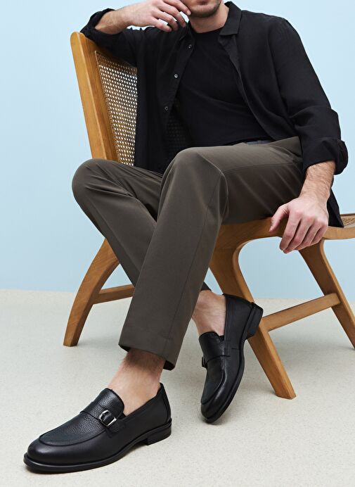 Ziya Ziya, Erkek Hakiki Deri Ayakkabı 151986Z4073 Siyah Casual Ayakkabı | Boyner Siyah - 2. görsel