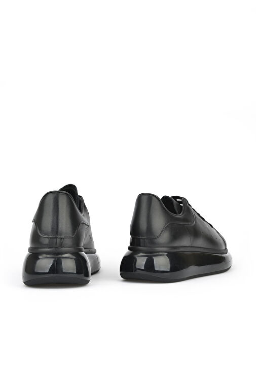 Ziya, Erkek Hakiki Deri Sneaker 143423Z120 Siyah - Görsel 5