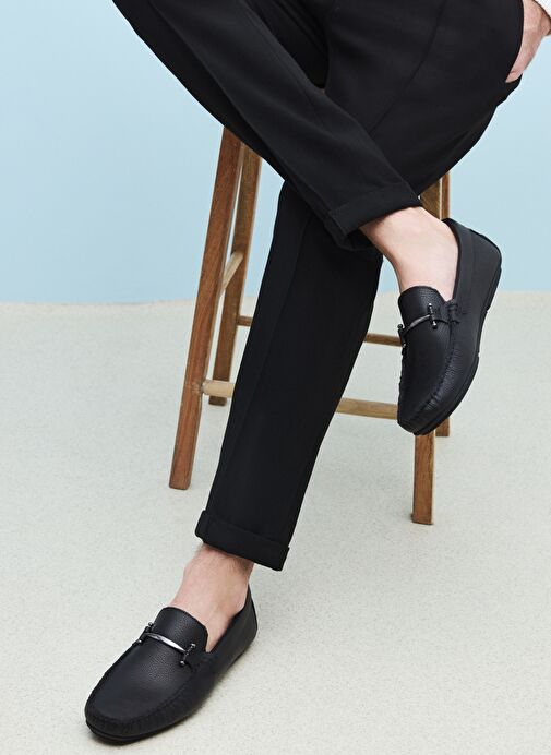 Ziya, Erkek Hakiki Deri Ayakkabı 1511007ZB02 Siyah - Görsel 5