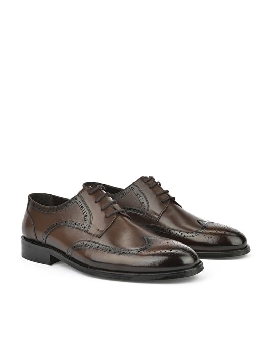 Ziya, Erkek Hakiki Deri Klasik Ayakkabı 1511027Z409 Kahve - Görsel 6