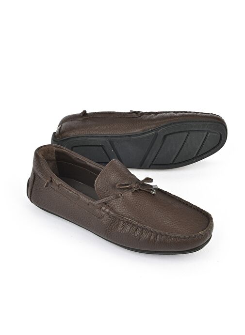 Ziya, Erkek Hakiki Deri Ayakkabı 1511007ZB01 Kahve - Görsel 3