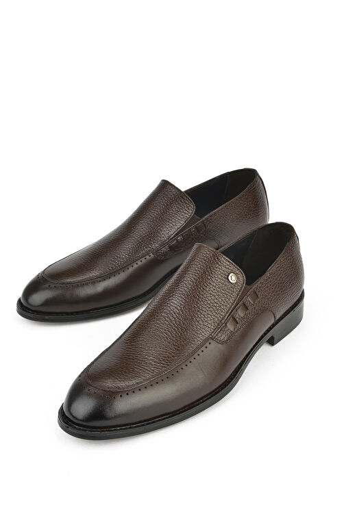 Ziya, Erkek Hakiki Deri Klasik Ayakkabı 15148Z090 Kahve - Görsel 4