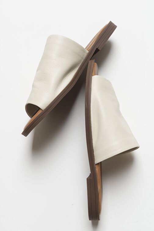 Luvi Shoes Siyah Kadın Deri Terlik 14-684 - Görsel 4