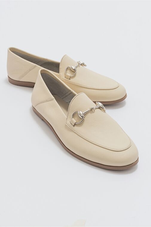 Luvi Shoes Taba Kadın Deri Loafer 63-F03 - Görsel 3