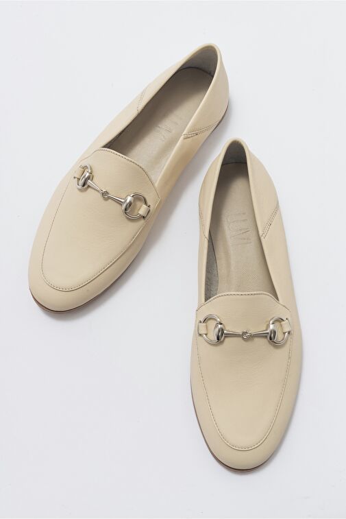 Luvi Shoes Taba Kadın Deri Loafer 63-F03 - Görsel 6