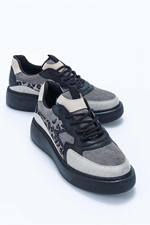 AERE Buz-Siyah Kadın Spor Ayakkabı - Görsel 4