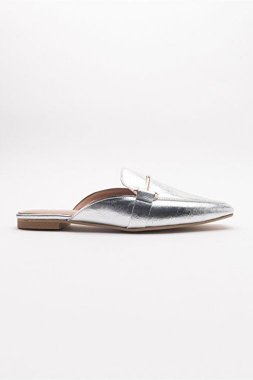 RONDA Gümüş Kadın Terlik - Görsel 7