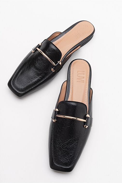 RONDA Siyah Kadın Terlik - Görsel 3