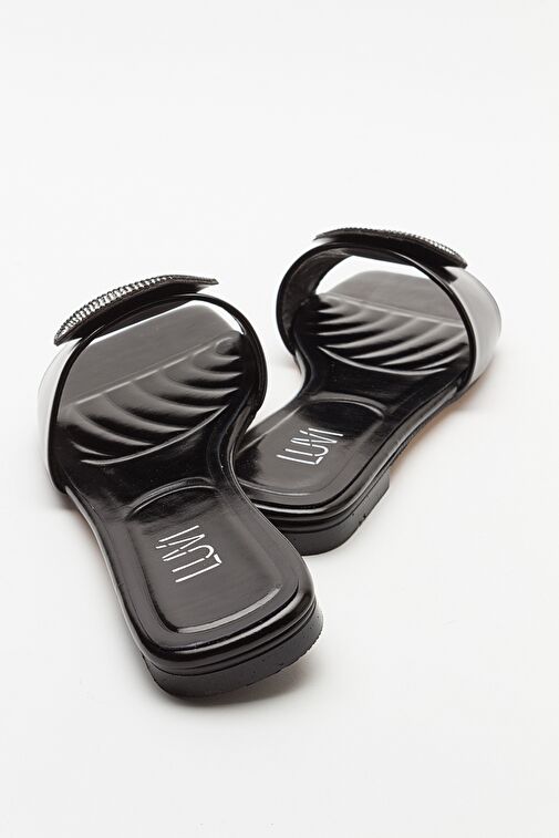 Luvi Shoes Siyah Kadın Terlik 124-7042 - Görsel 6