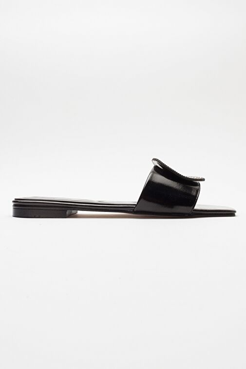 Luvi Shoes Siyah Kadın Terlik 124-7042 - Görsel 7