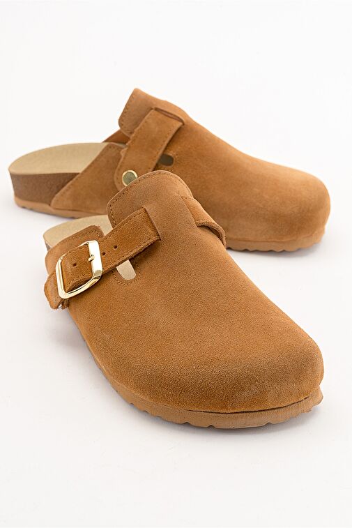 Luvi Shoes Siyah Kadın Süet Terlik 85-7622 - Görsel 2