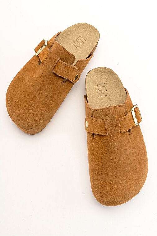 Luvi Shoes Siyah Kadın Süet Terlik 85-7622 - Görsel 3