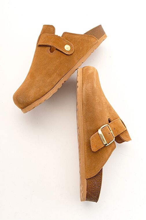 Luvi Shoes Siyah Kadın Süet Terlik 85-7622 - Görsel 4