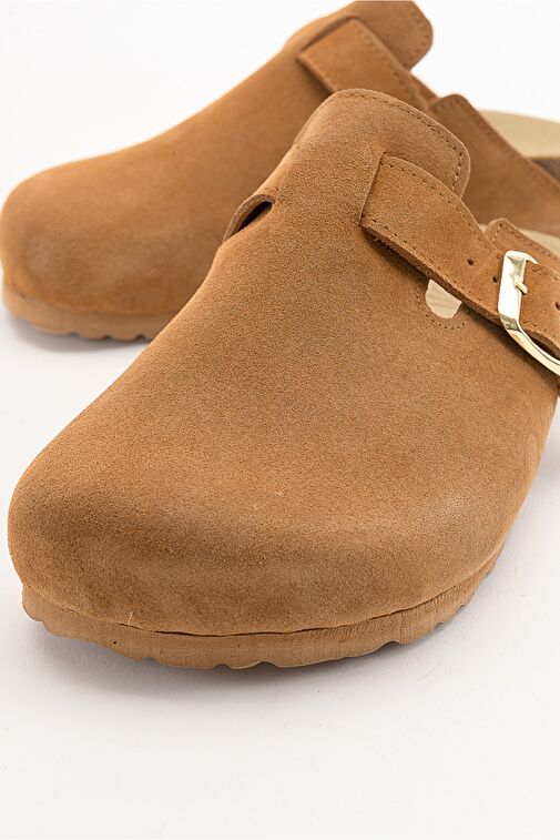 Luvi Shoes Siyah Kadın Süet Terlik 85-7622 - Görsel 6