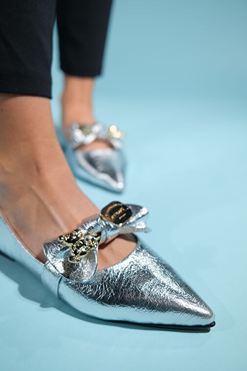 HELSİ Gümüş Fiyonklu Kadın Babet - Görsel 4