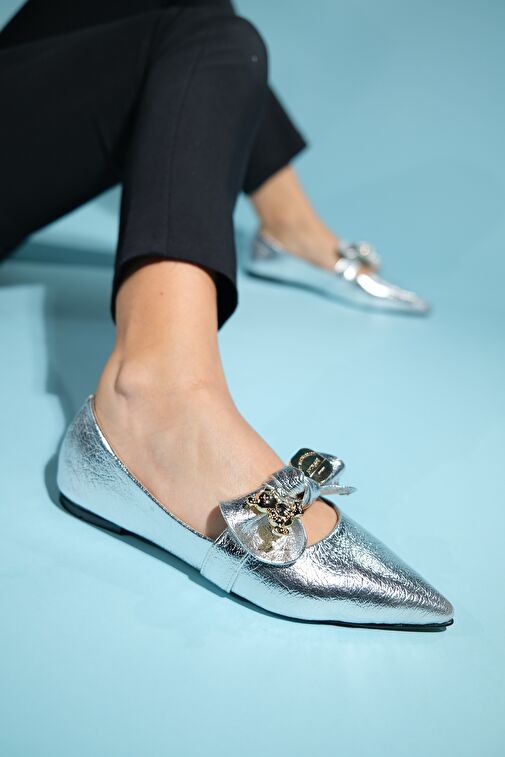 HELSİ Gümüş Fiyonklu Kadın Babet - Görsel 6