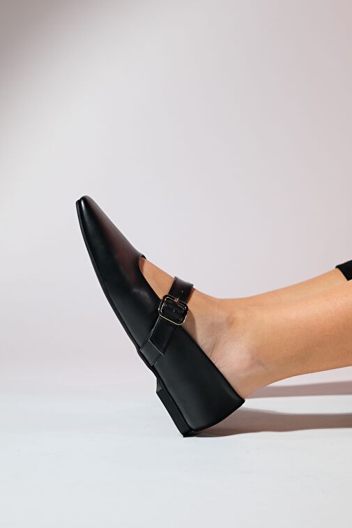 Luvi Shoes Siyah Kadın Babet 222-23047 - Görsel 5