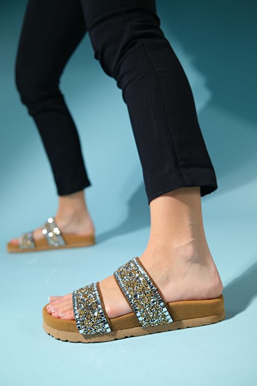 Luvi Shoes Toprak Kadın Deri Terlik 85-700 - Görsel 4