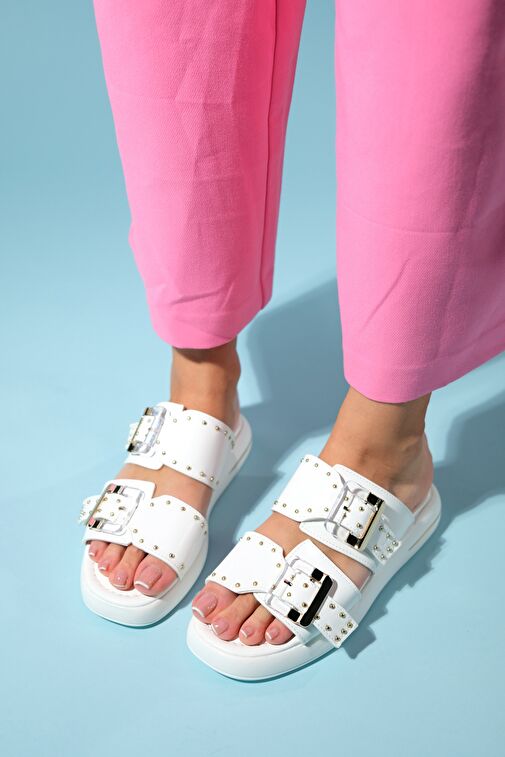 Luvi Shoes Siyah Kadın Terlik 25-1065 - Görsel 2