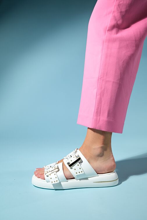 Luvi Shoes Siyah Kadın Terlik 25-1065 - Görsel 5