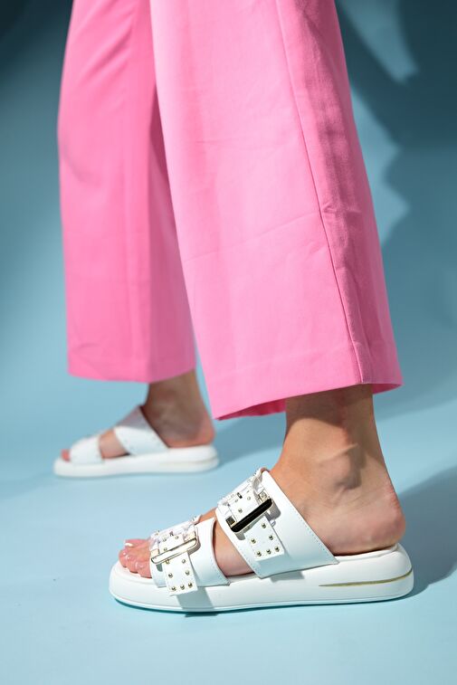 Luvi Shoes Siyah Kadın Terlik 25-1065 - Görsel 6