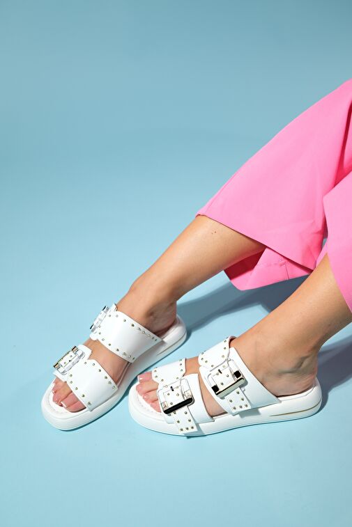 Luvi Shoes Siyah Kadın Terlik 25-1065 - Görsel 7