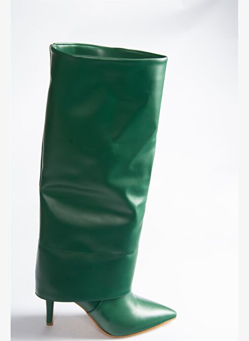 Yeşil İnce Topuklu Kadın Çizme N572570009 - Görsel 7