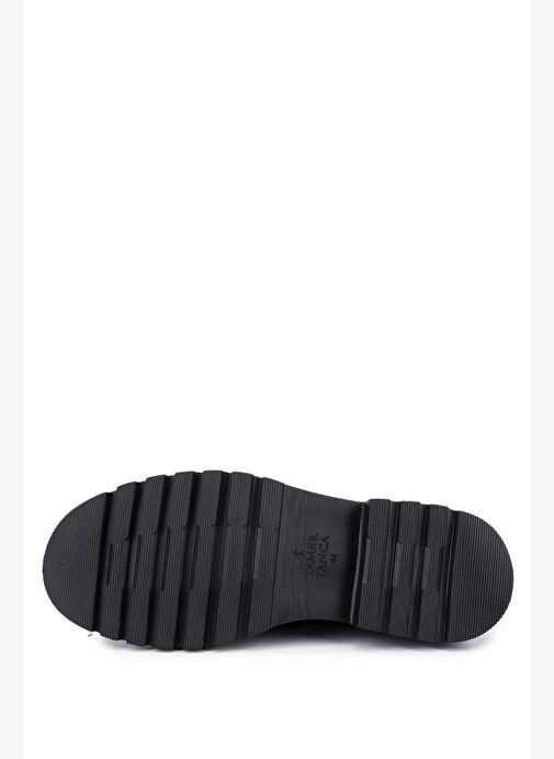 Tamer Tanca Erkek Hakiki Deri Siyah Açma Loafer Ayakkabı - Görsel 5