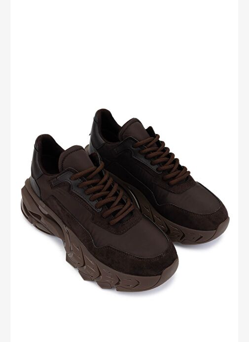 Tamer Tanca Kadın Suni Deri Kahverengi Sneakers & Spor Ayakkabı - Görsel 3