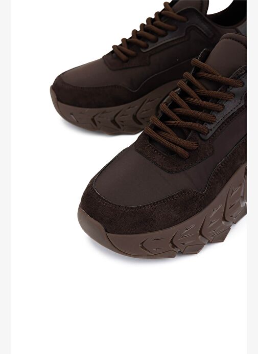 Tamer Tanca Kadın Suni Deri Kahverengi Sneakers & Spor Ayakkabı - Görsel 4