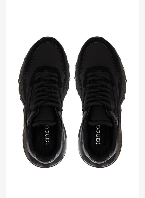 Tamer Tanca Kadın Suni Deri Siyah Sneakers & Spor Ayakkabı - Görsel 6