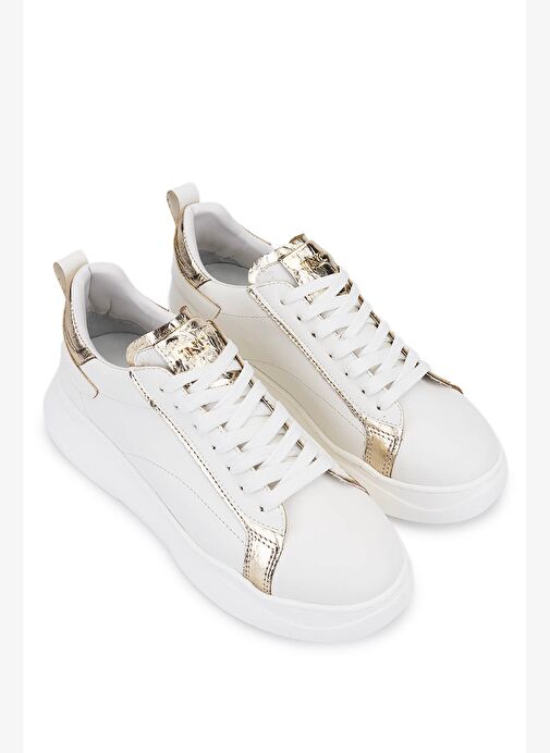 Tamer Tanca Kadın Suni Deri Beyaz Sneakers & Spor Ayakkabı - Görsel 3