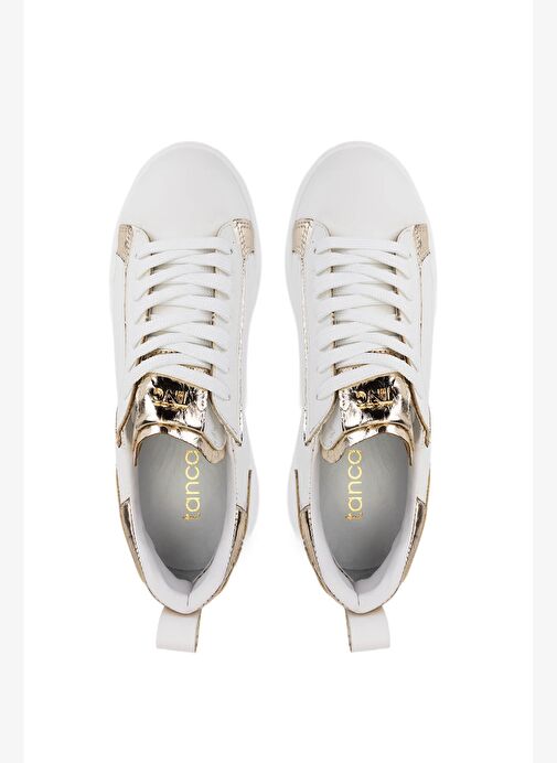Tamer Tanca Kadın Suni Deri Beyaz Sneakers & Spor Ayakkabı - Görsel 6