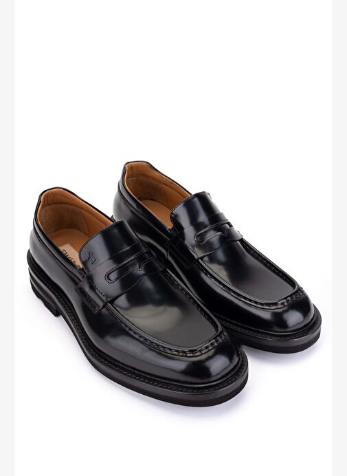 Tamer Tanca Erkek Hakiki Deri Siyah Açma Klasik Ayakkabı - Görsel 3