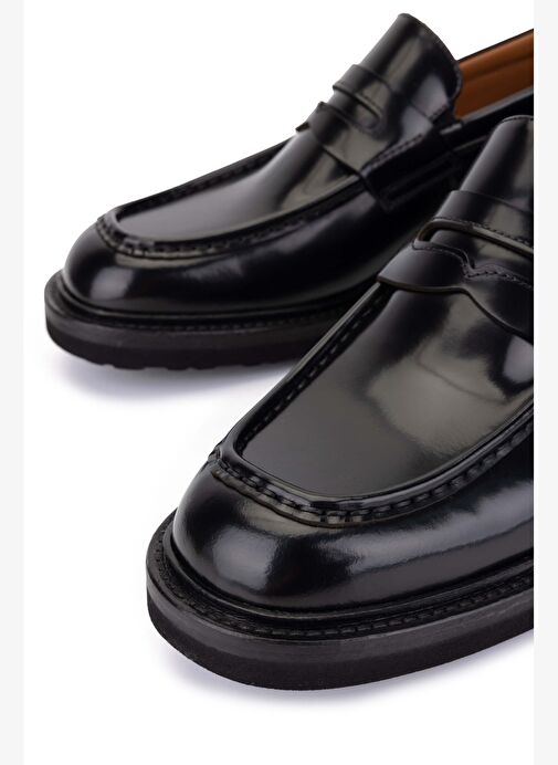 Tamer Tanca Erkek Hakiki Deri Siyah Açma Klasik Ayakkabı - Görsel 5