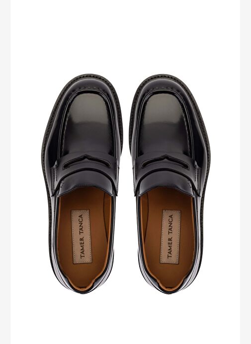 Tamer Tanca Erkek Hakiki Deri Siyah Açma Klasik Ayakkabı - Görsel 6