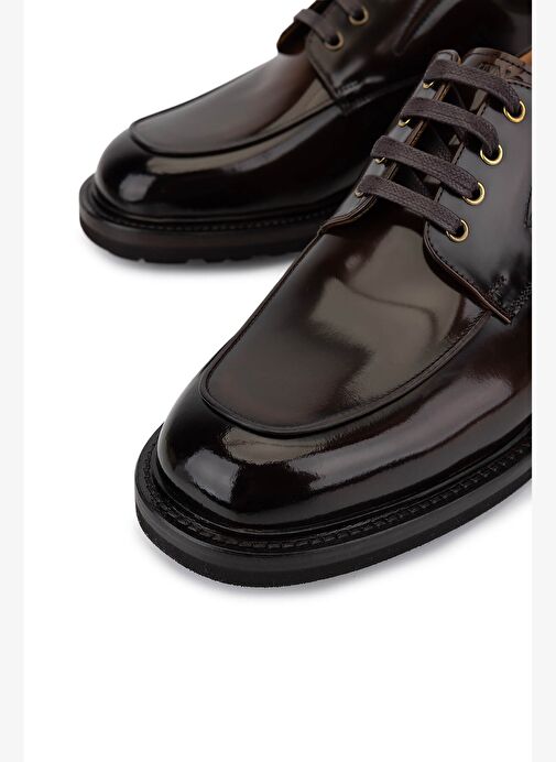 Tamer Tanca Erkek Hakiki Deri Kahverengi Klasik Ayakkabı - Görsel 4