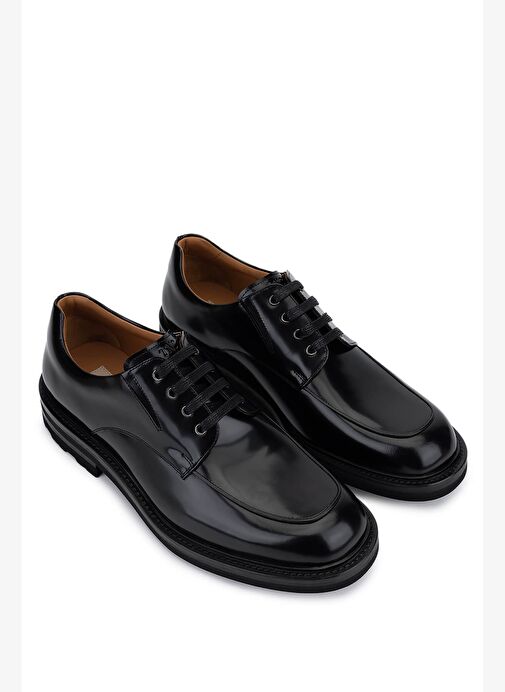 Tamer Tanca Erkek Hakiki Deri Siyah Açma Klasik Ayakkabı - Görsel 3